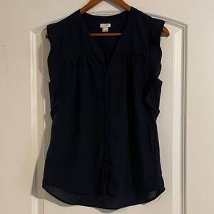 3/$15 or 5/$20 J. Crew Navy Sleeveless V-Neck Camisole
